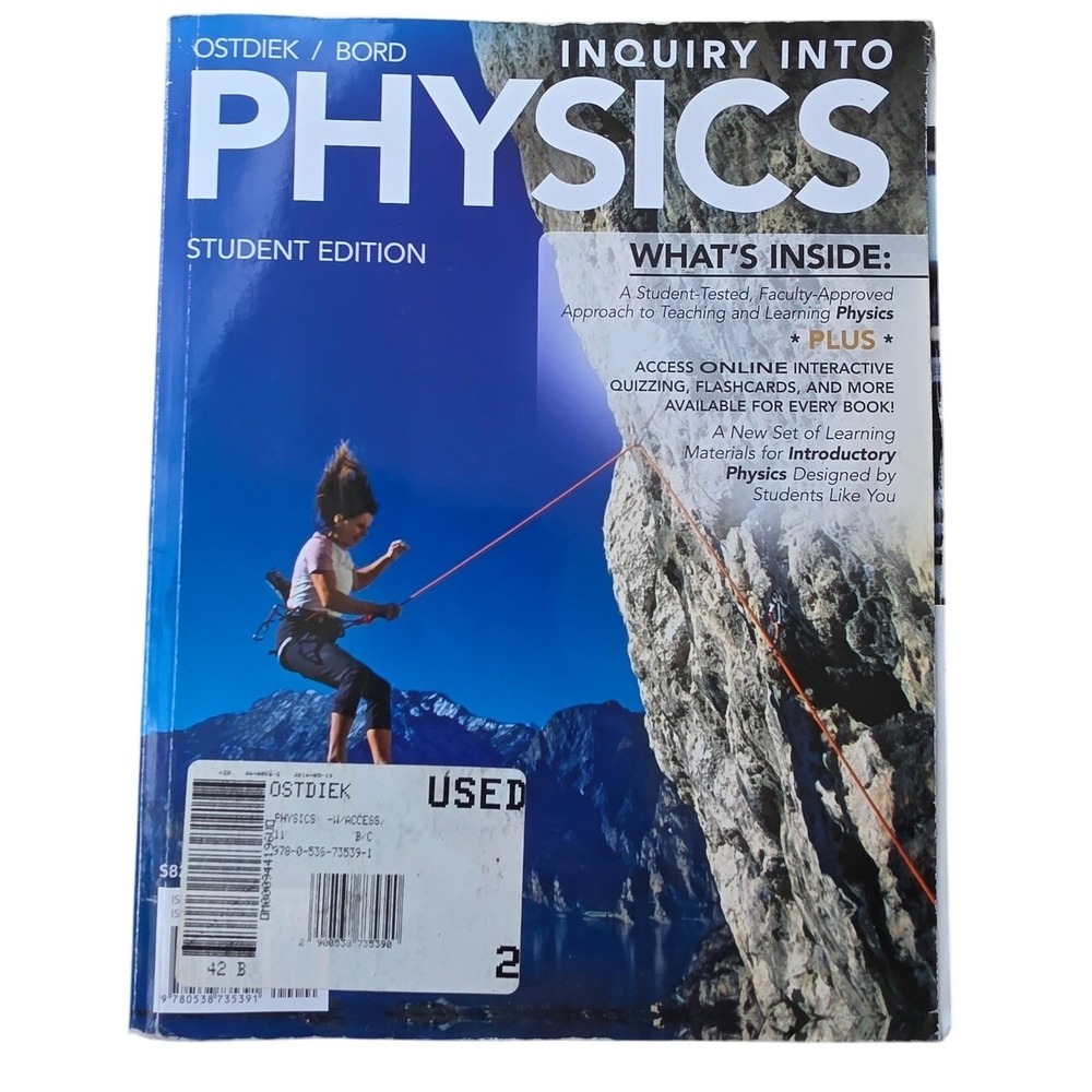 Inquiry Into Physics Student Edition Ostdiek Bord Textbook 9780538735391 Z1